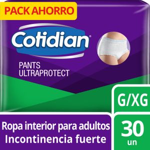 Pants Cotidian Ultra Protect Incontinencia Fuerte 30 un G