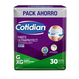 Pants Cotidian Ultra Protect Incontinencia Fuerte 30 un G