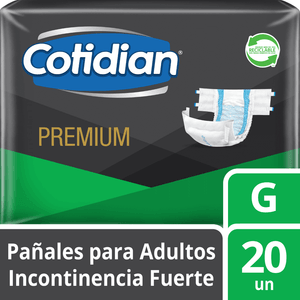 Pañales de Adulto Cotidian Premium Incontinencia Fuerte 20 un G