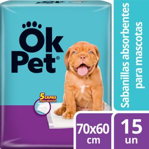 Sabanillas absorbentes para mascotas Ok Pet 15 un