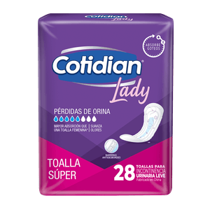 Toalla Femenina Cotidian Lady Super 28 un