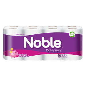 Papel Higiénico Noble Doble Hoja  16 un 23 mt