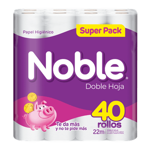 Papel Higiénico Noble Doble Hoja 40 un