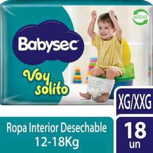 Pañales de Bebé Babysec Voy Solito 18 un XG/XXG