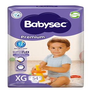 Pañales de Bebé Babysec Premium Flexiprotect 54 un XG