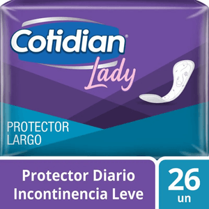 Protector Diario Cotidian Lady Largo Incontinencia Leve 26 un