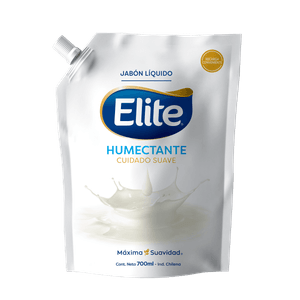 Jabón Líquido Elite Humectante Cuidado Suave Bolsa 1 un 700 ml