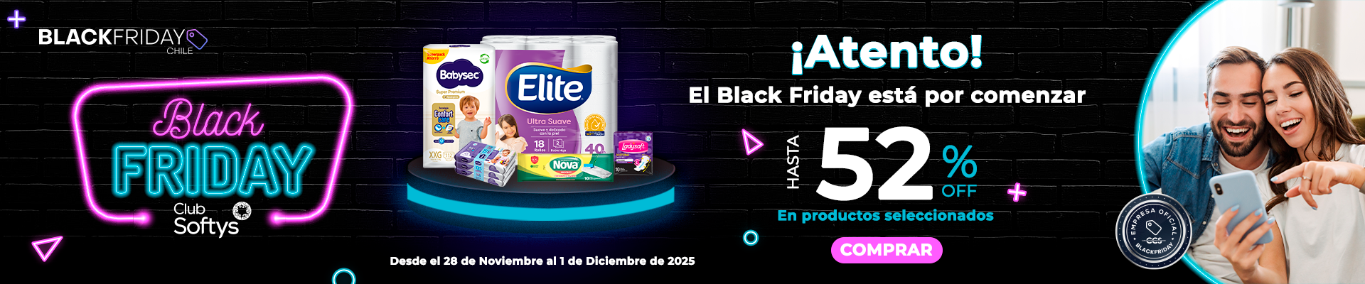 Hasta 52% OFF BF - Club Softys Chile